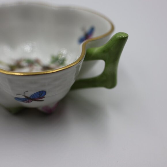 Herend Hand-Painted Small Dish or Bowl – Bird and Butterfly – Unique - Picture 8 of 8